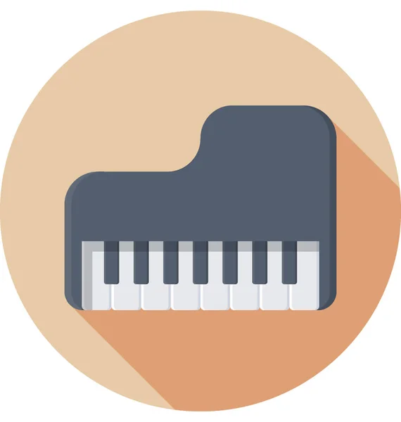 Piano Toetsenbord Vector Icoon — Stockvector
