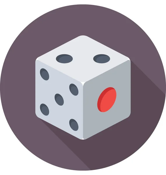 Domino Gekleurde Vector Icon — Stockvector