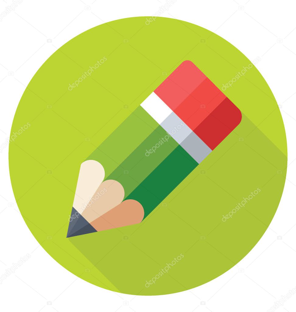 Pencil Colored Vector Icon 