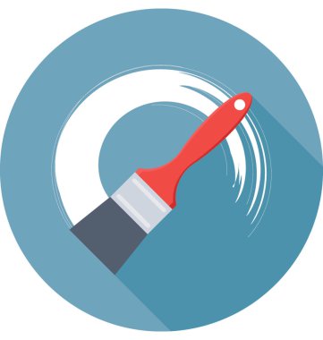 Boyama fırça vektör simgesi