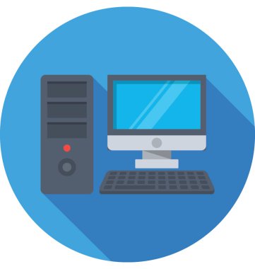 bilgisayar renkli vektör simgesi