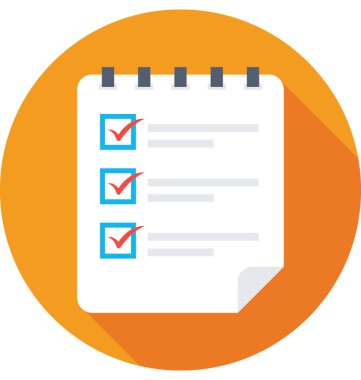 Liste vektör simgesini kontrol et