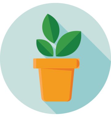 Bitki Pot vektör simgesi