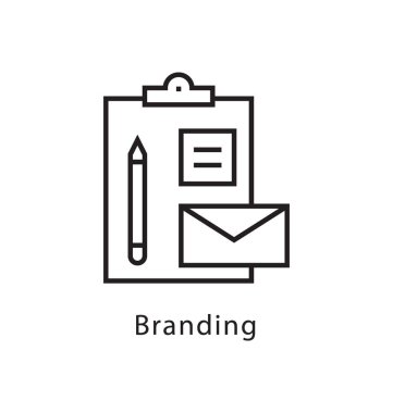 Marka vektör satırı simgesi