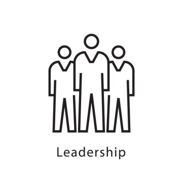 Liderlik vektör satırı simgesi 