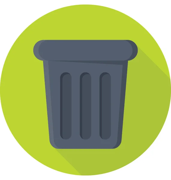 Dustbin Coloreado Icono Del Vector — Vector de stock