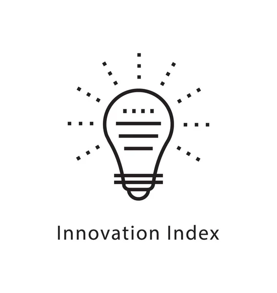 Inovace Indexu Vektoru Řádku Ikona — Stockový vektor