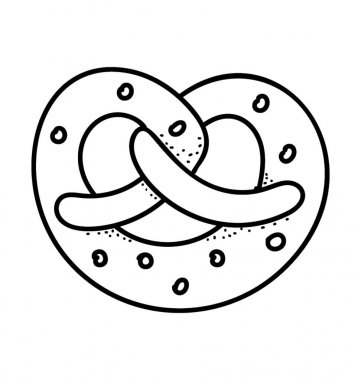 El çizilmiş basit çubuk kraker, ekmek madde