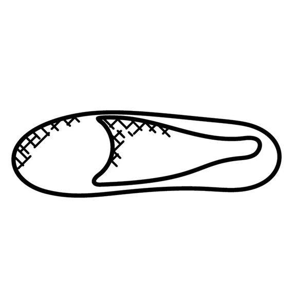 Ícone Simples Elegante Sapatos Femininos Doodle — Vetor de Stock