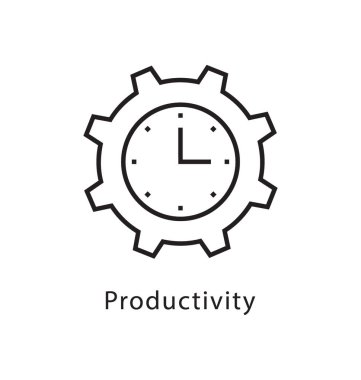 Verimlilik vektör satırı simgesi 