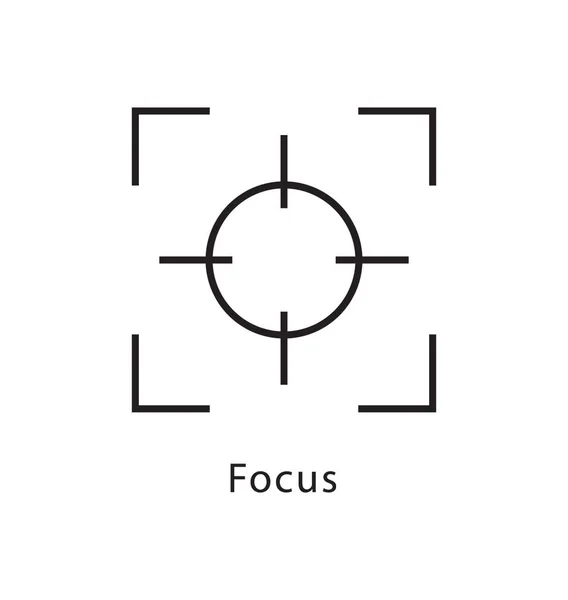 Икона Векторной Линии Фокуса — стоковый вектор
