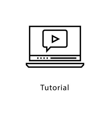 Medya vektör satırı simgesi