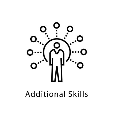 Ek becerileri vektör satırı simgesi