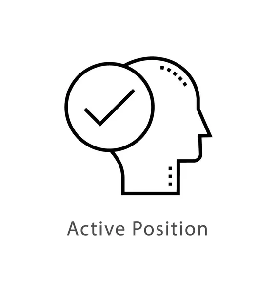 Power Mode Activated Vector Line Icon Stock Vector Image by ...