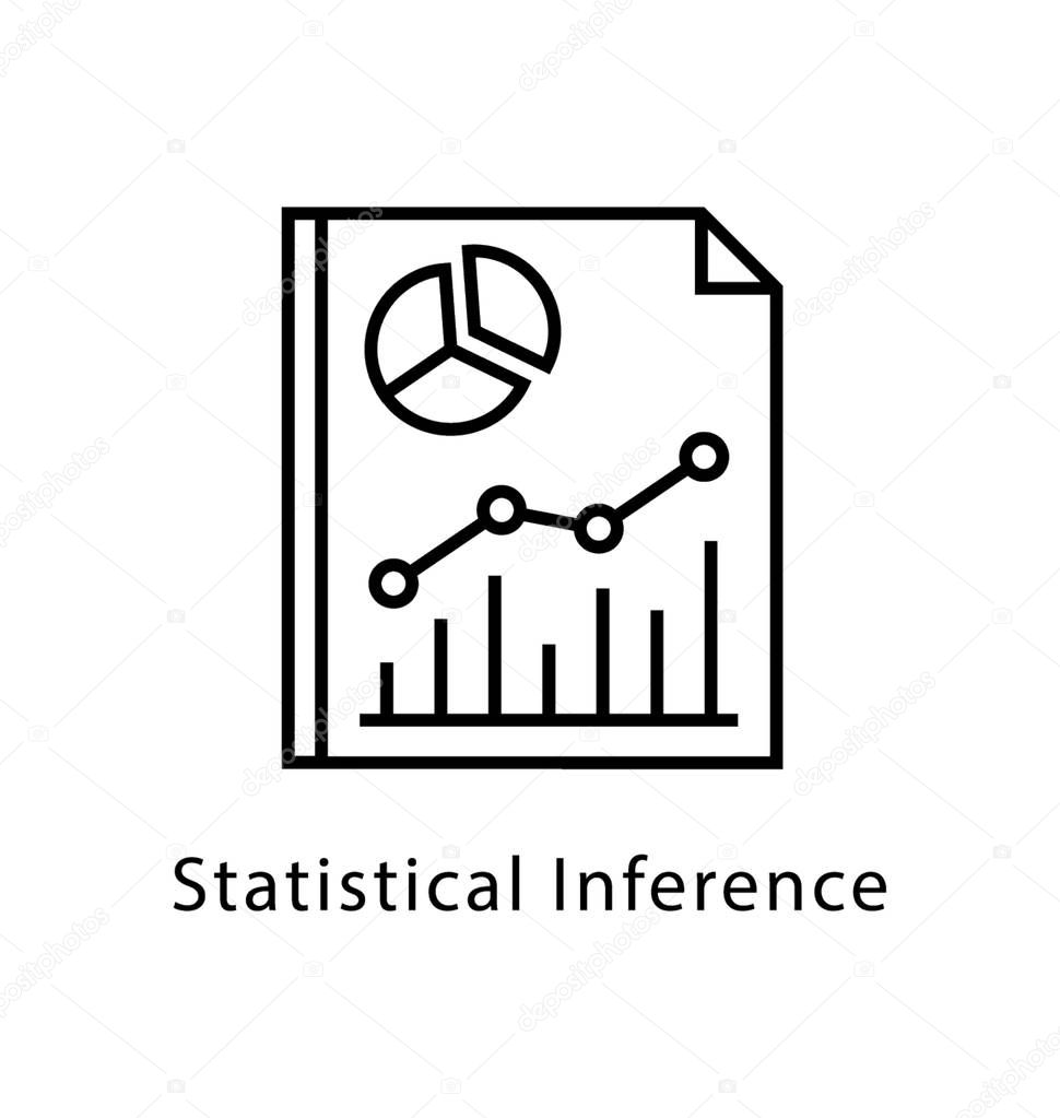 Statistical Interface Vector Line Icon