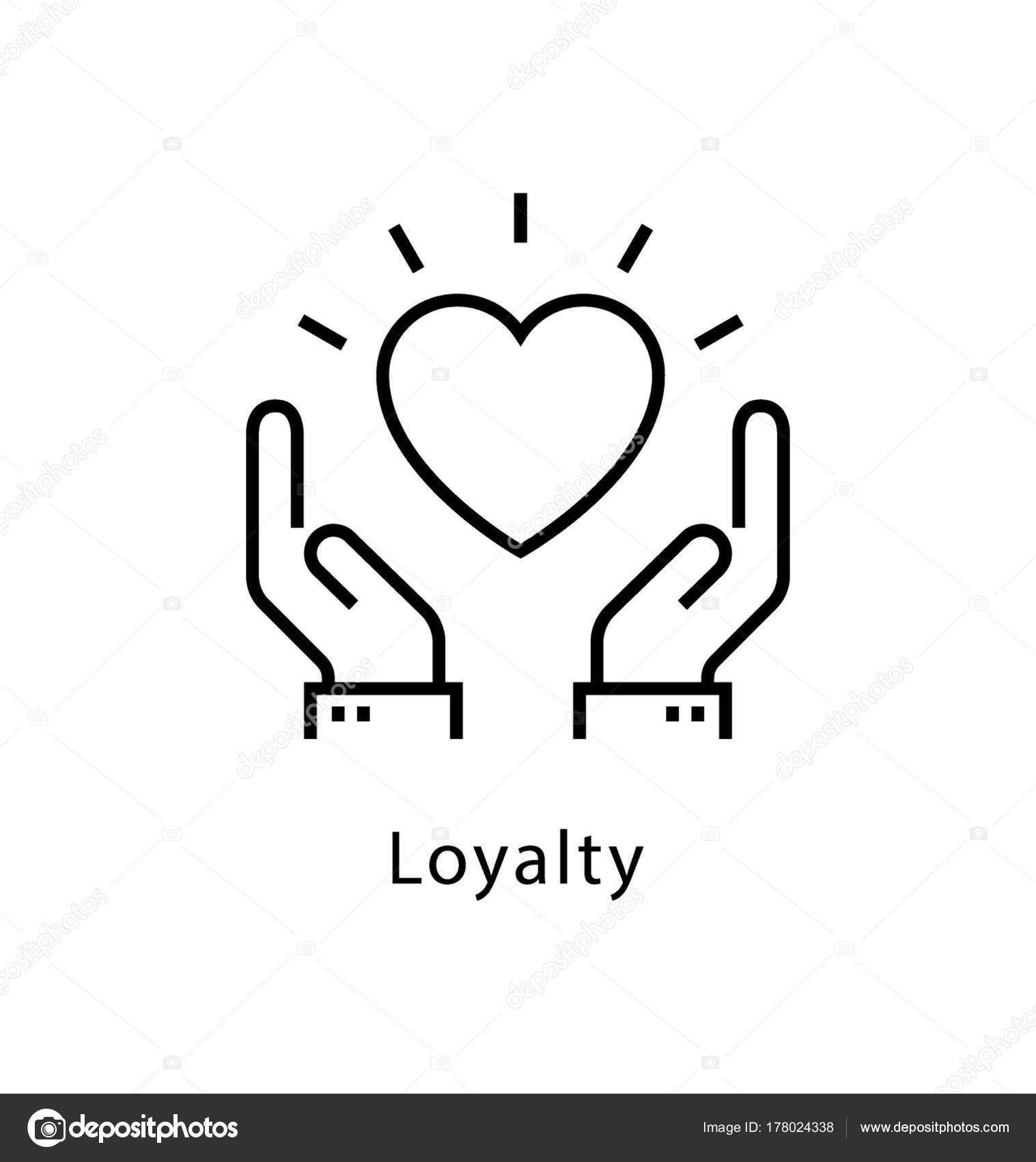 Loyalty Vector Line Icon Stock Vector by ©creativestall 178024338, image size:1517x1700