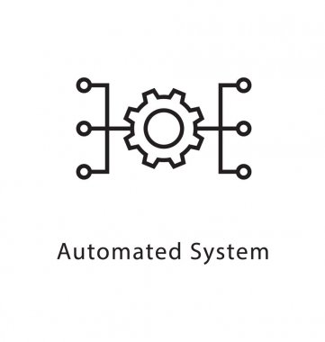 Otomatik Sistem vektör satırı simgesi 