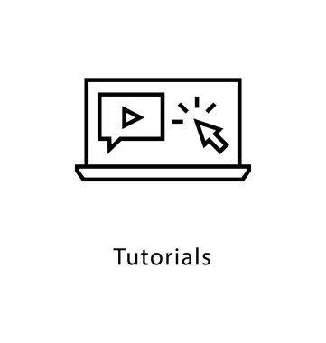 Rehberler vektör satırı simgesi 