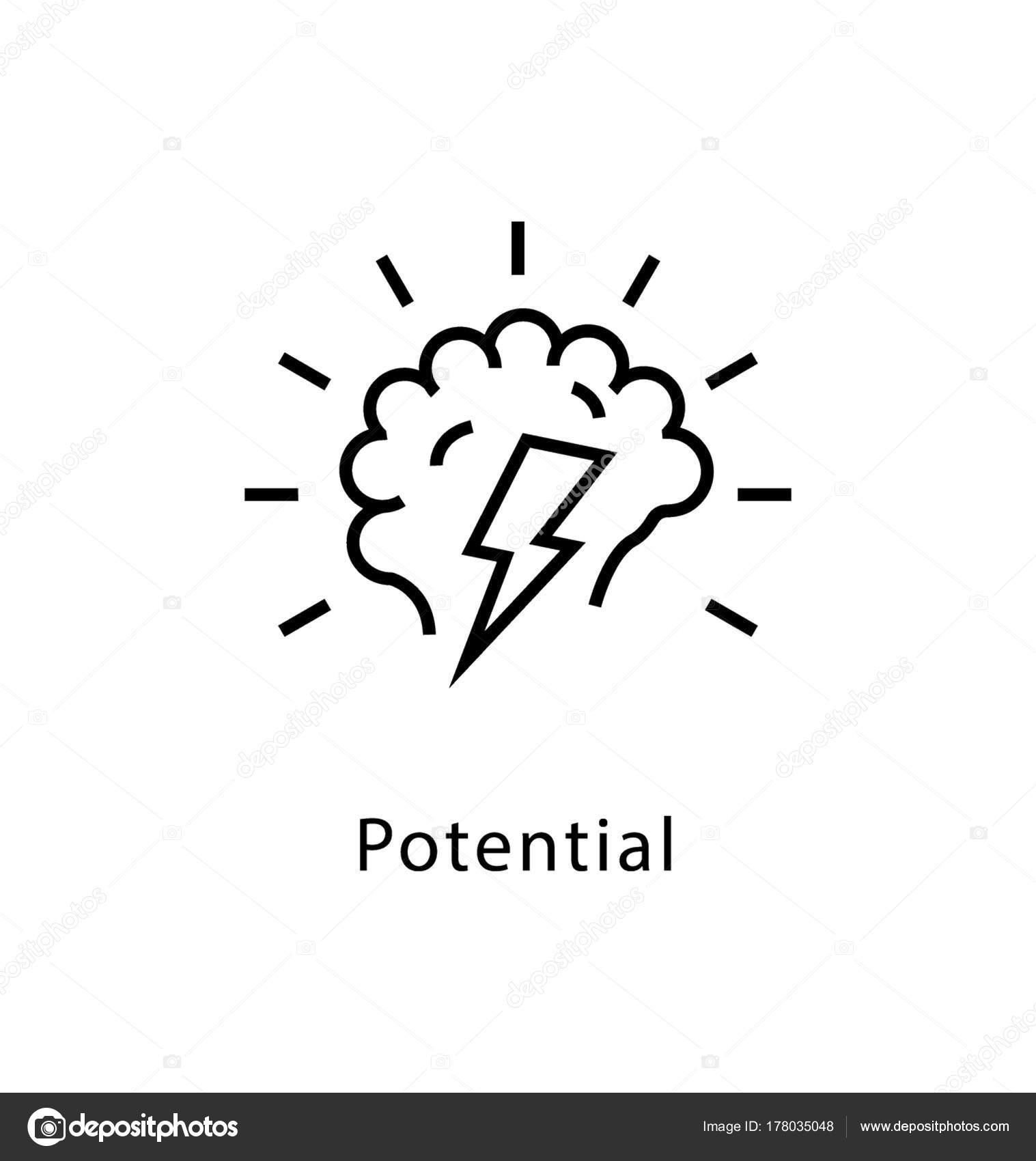 Potential Vector Line Icon — Stock Vector © creativestall #178035048