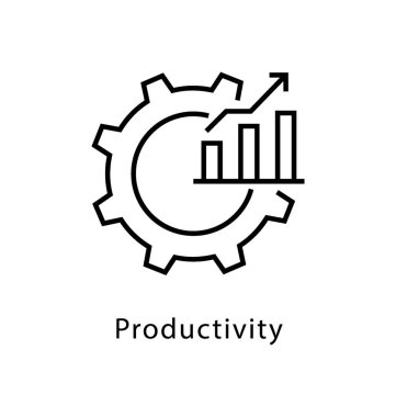 Verimlilik vektör satırı simgesi 