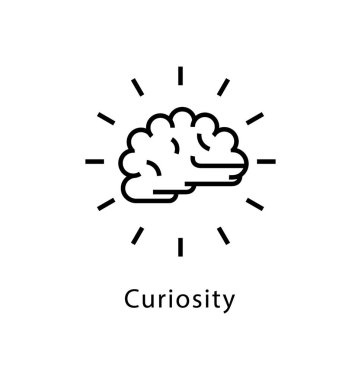 Merak vektör satırı simgesi