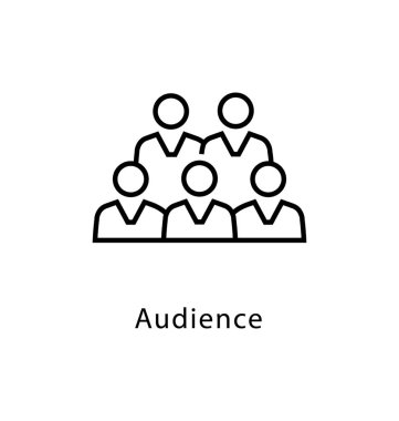 Seyirci vektör satırı simgesi 