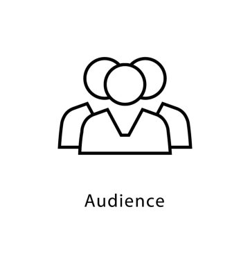 Seyirci vektör satırı simgesi 