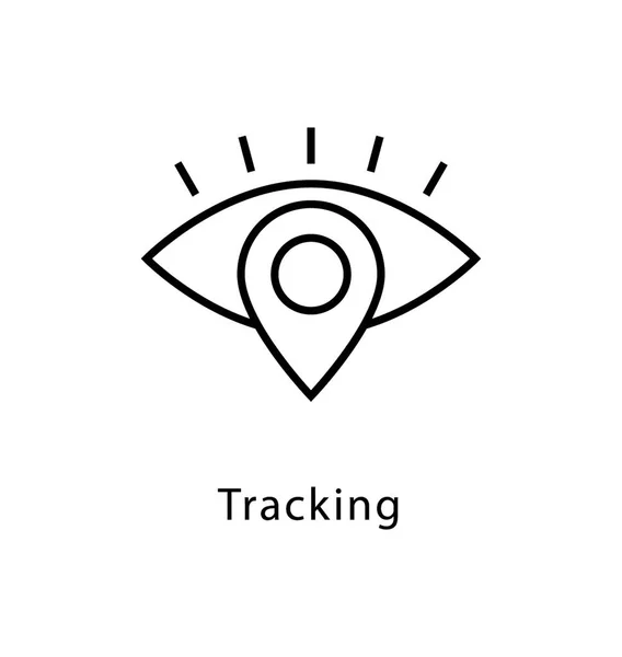 Tracking Symbol Für Vektorzeilen — Stockvektor