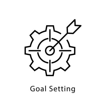 Hedef ayarları vektör satırı simgesi 