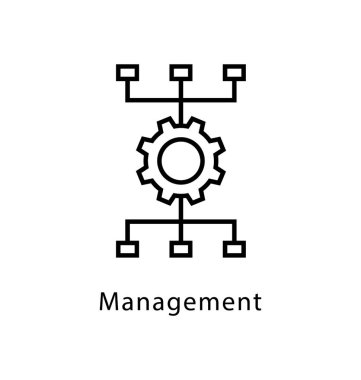 Yönetim vektör satırı simgesi 