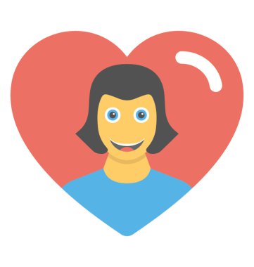 Bebek balonu simgesinin düz tasarlamak vektör