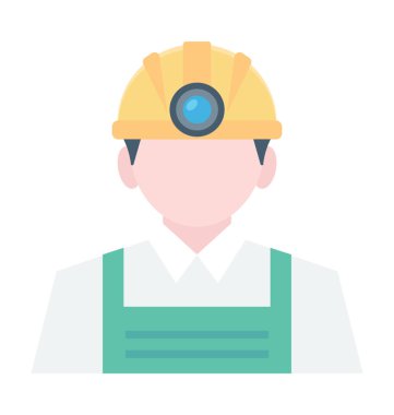  Madenci vektör simgesi