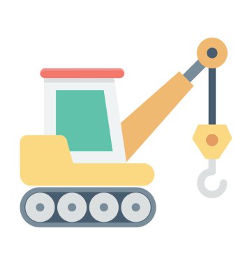  Vinç araç vektör simgesi