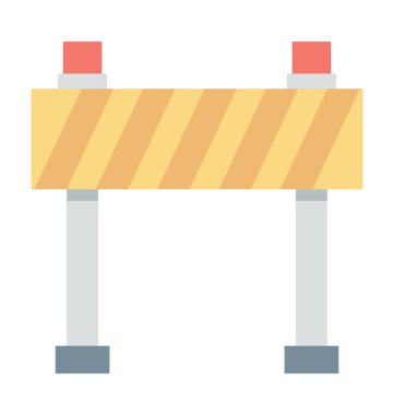  bariyer vektör simgesi 