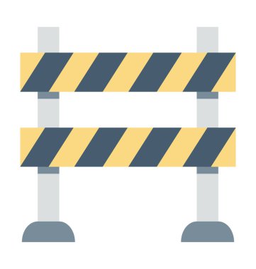  bariyer vektör simgesi 