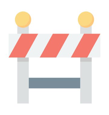  bariyer vektör simgesi 