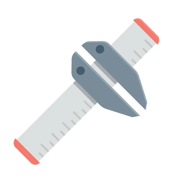 Vernier Vector Icono — Vector de stock