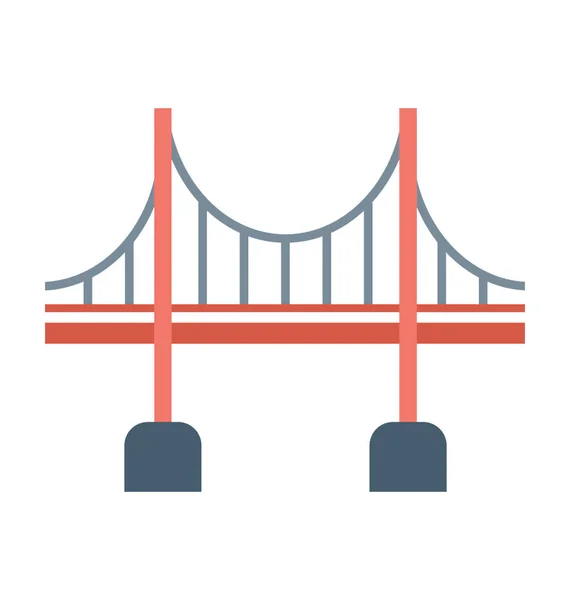 Puente icono vector — Vector de stock