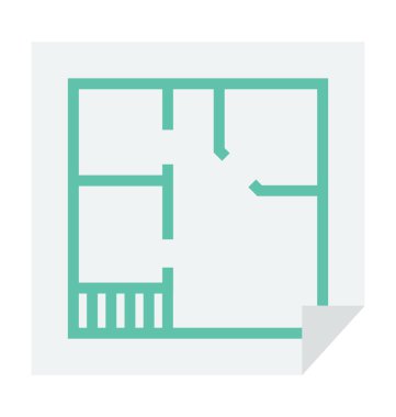  Blueprint vektör simgesi