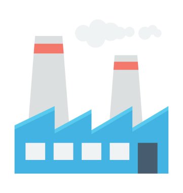  Fabrika vektör simgesi