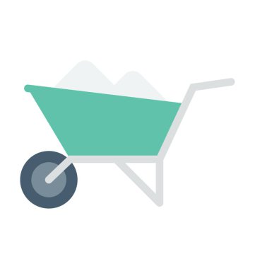  el arabası vektör simgesi 