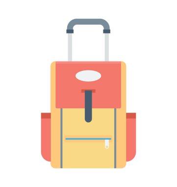 Bagaj renkli vektör simgesi