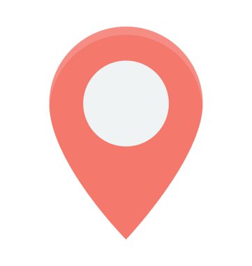 harita pin vektör simgesi 