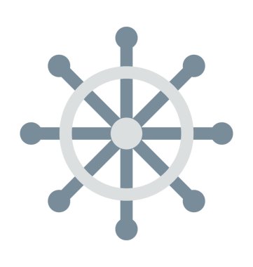 Tekne direksiyon vektör simgesi 