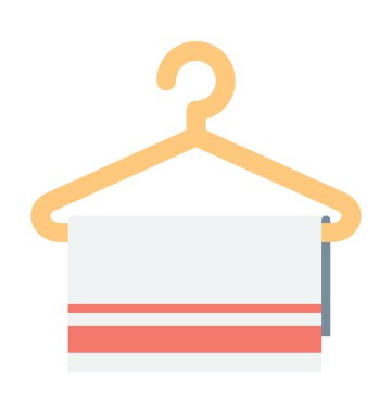 Havlu renkli vektör simgesi 