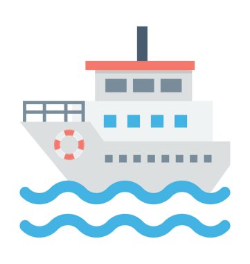 Renkli vektör simge cruise 