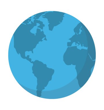 Dünya geniş vektör simgesi 