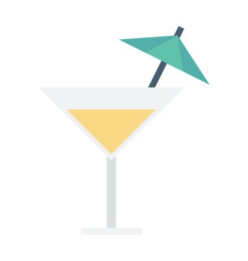 Cock tail Vector Icon 
