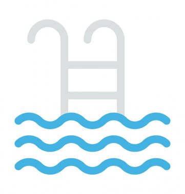 yüzme havuzu vektör simgesi