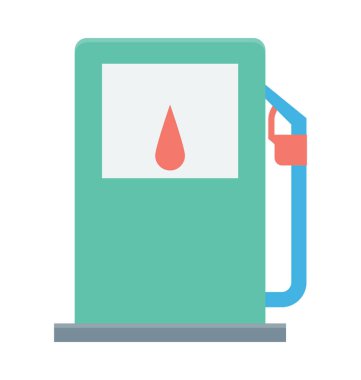 Akaryakıt istasyonu vektör simgesi 